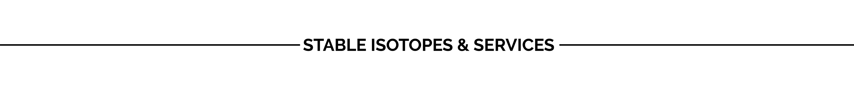 Stable Isotopes & Services